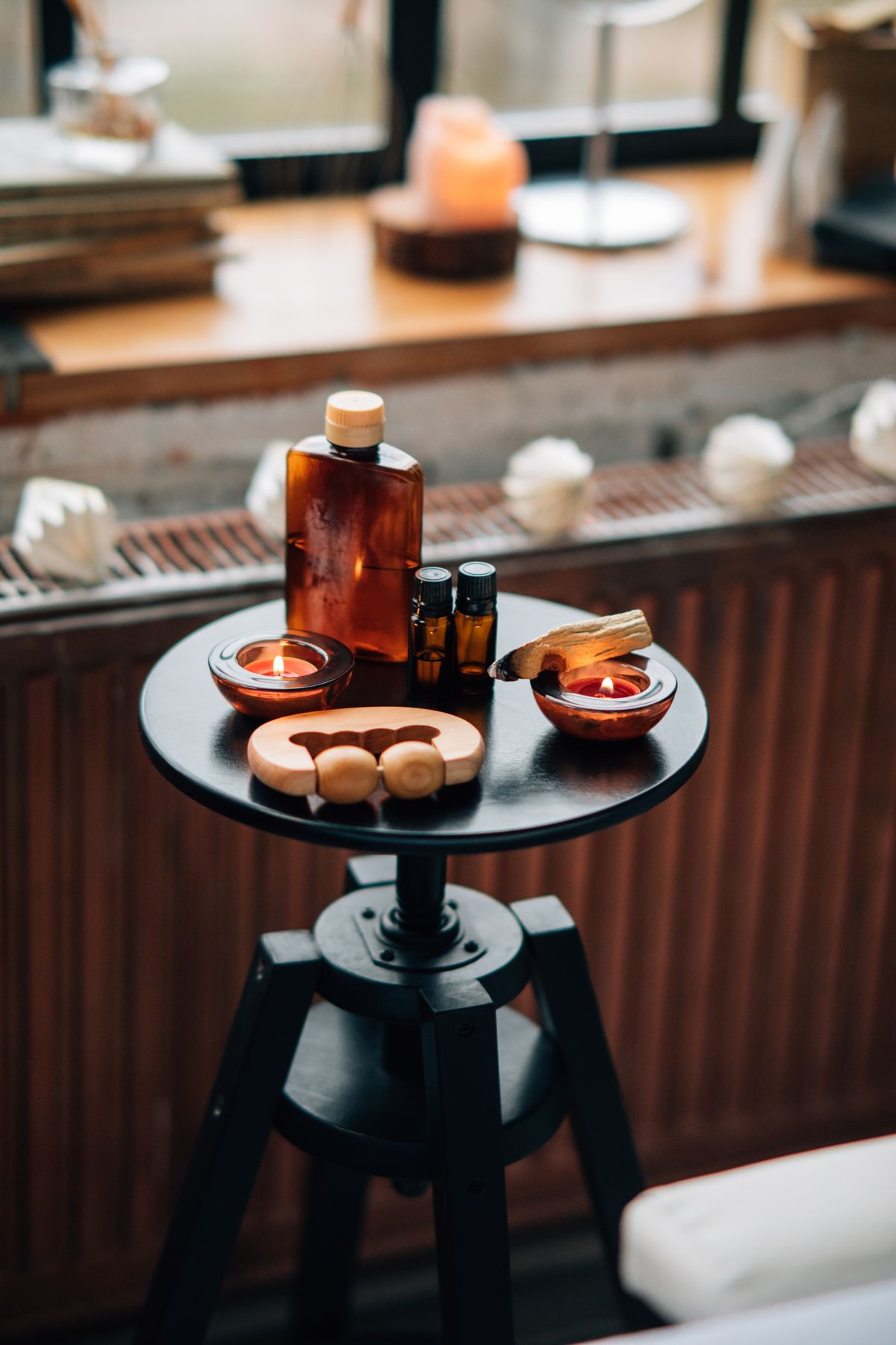 Aromatherapy oils and candles