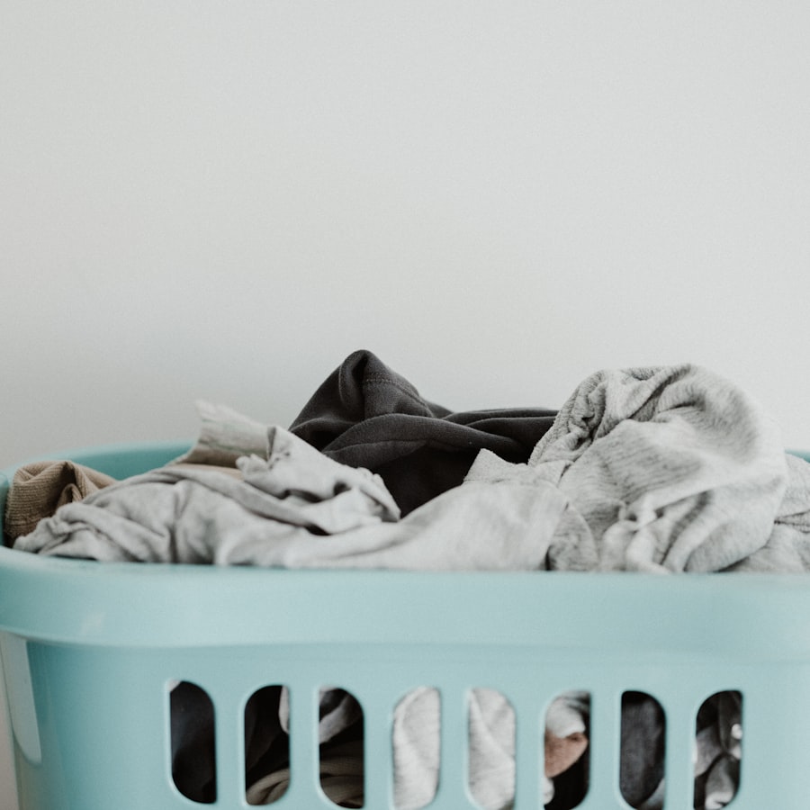 Basket of clean clothes