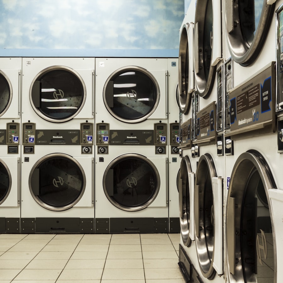 Row of dryers