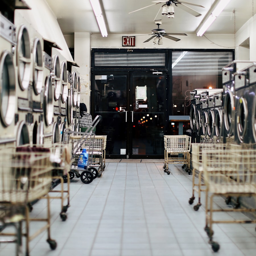 Laundromat interior
