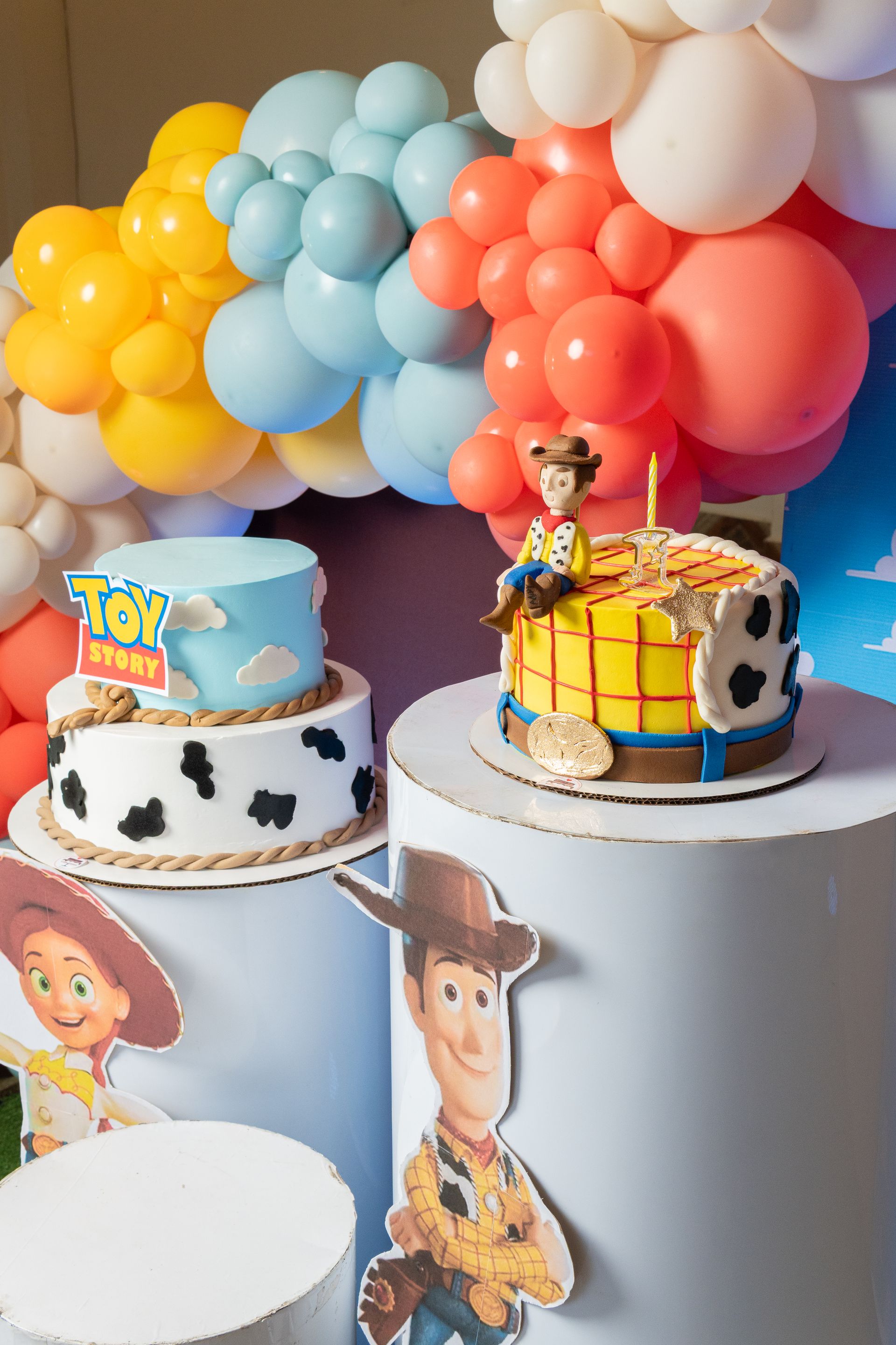Toy Story themed birthday cake