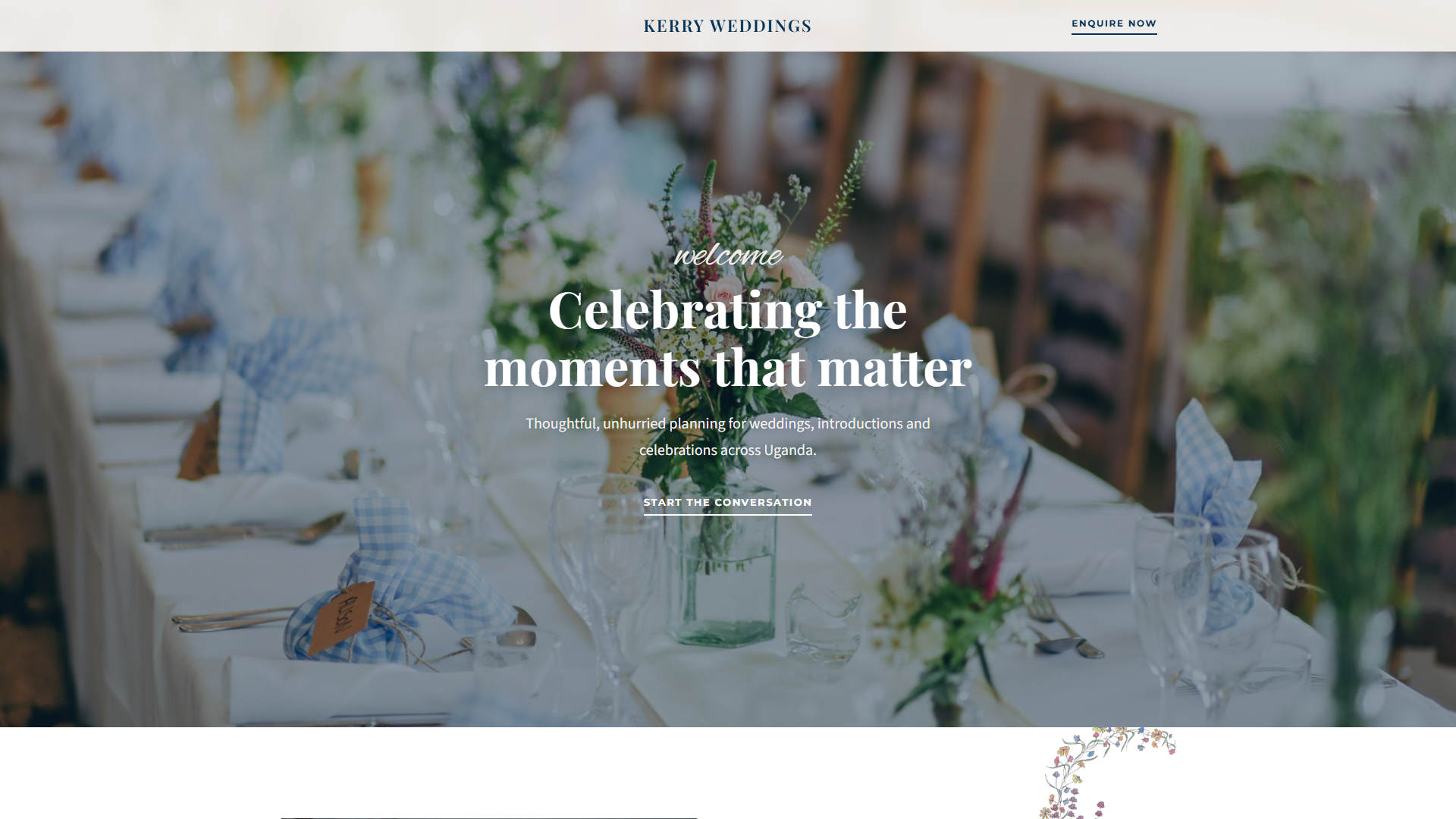 Kerry Weddings website screenshot